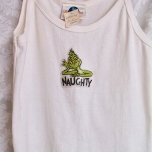 “The Grinch” white tank top Universal Studios M